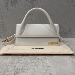 JACQUEMUS LE CHIQUITO LONG CLUTCH WHITE